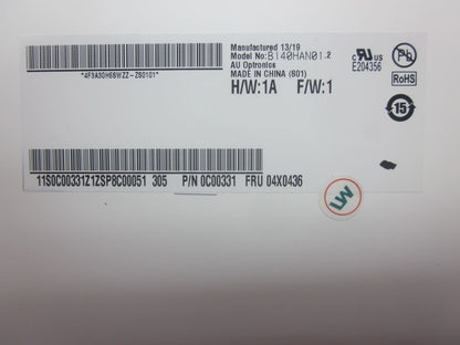 Lenovo PANEL AUO 14.0 FHD IPS AG 04X0436
