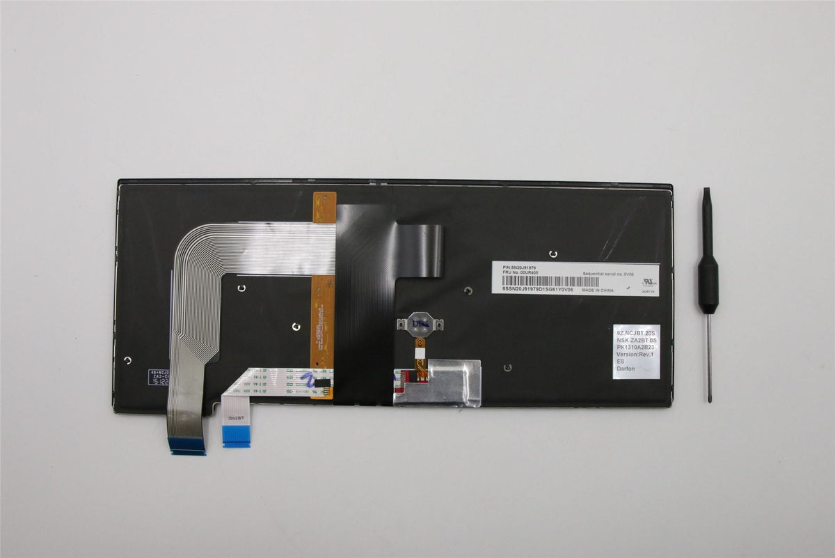 Genuine Lenovo ThinkPad T460p Keyboard Spanish Black 00UR405