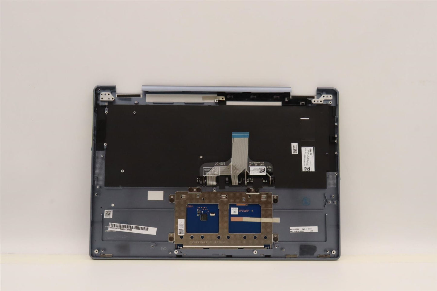 Lenovo Yoga 7 14IAL7 Palmrest Cover Touchpad Keyboard UK Silver 5CB1J02448
