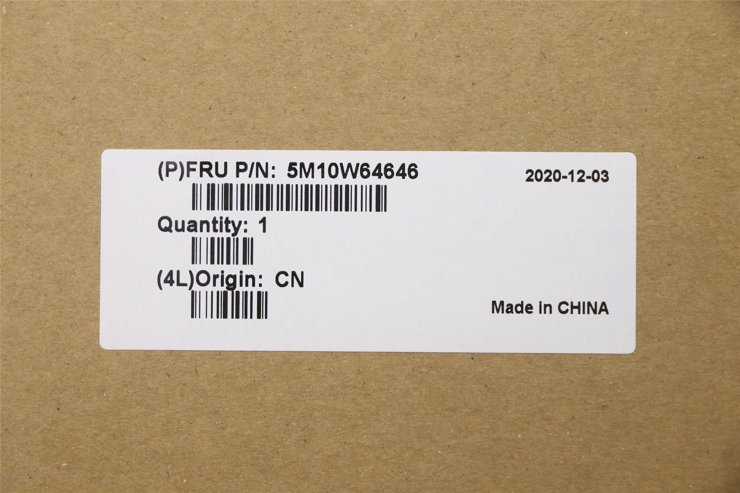 Lenovo MECH_ASM FRU ASM BL FPR BK US KOR 5M10W64646