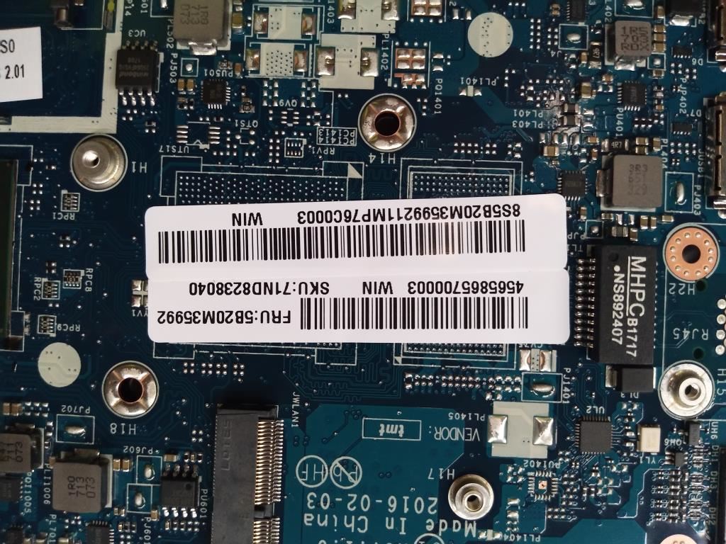 Lenovo 5B20M35992 MB C 80V0 WIN I37100U UMA NBL