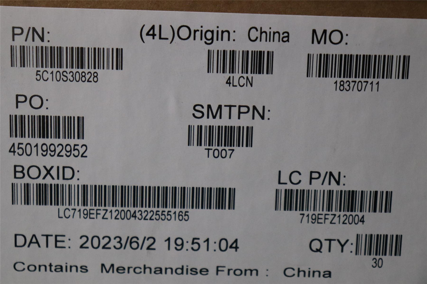 Lenovo CABLE L82YQ MB Left 5C10S30828