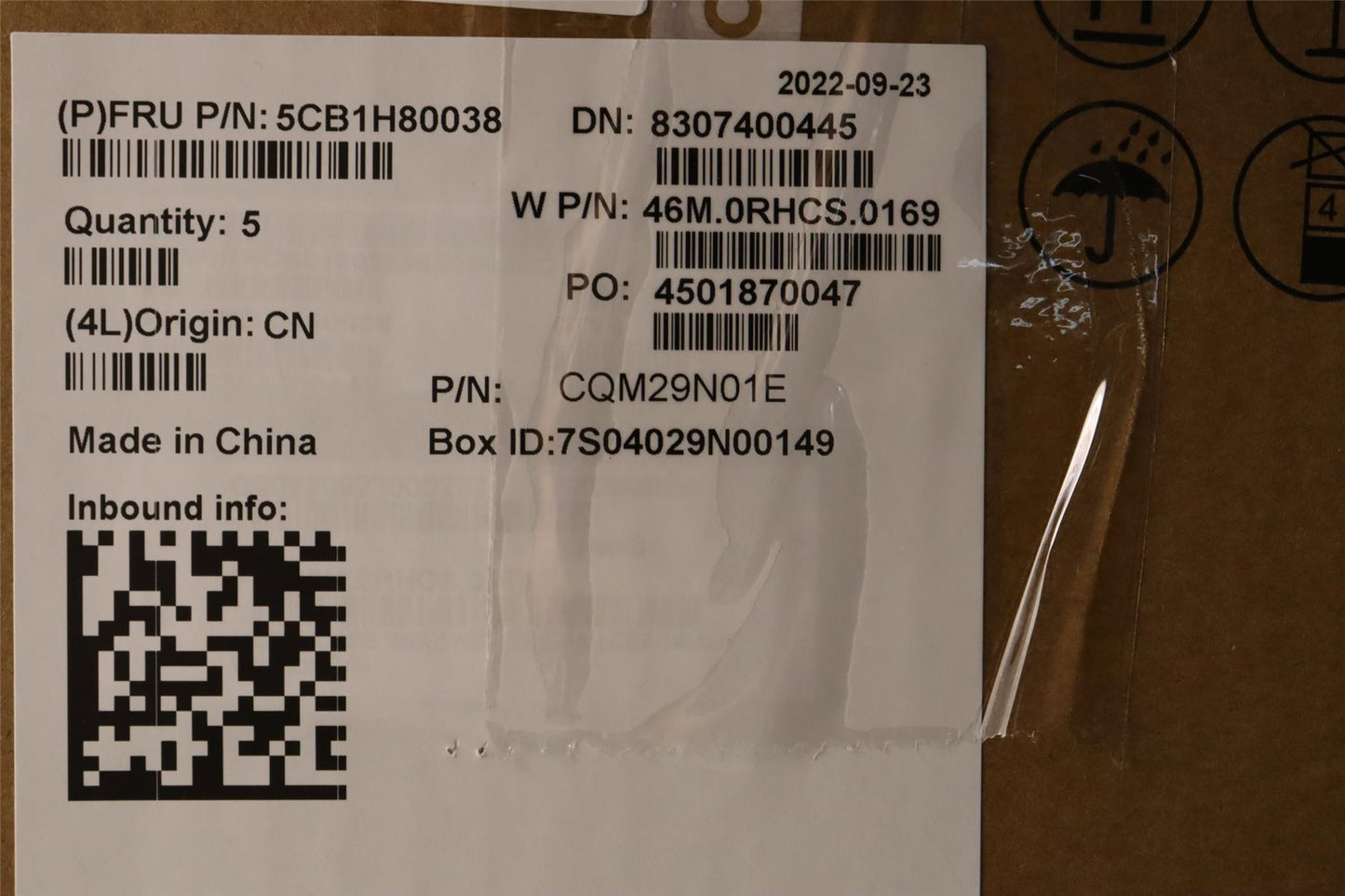 Lenovo Upper Case ASM_SPA W 82R7 SB 5CB1H80038