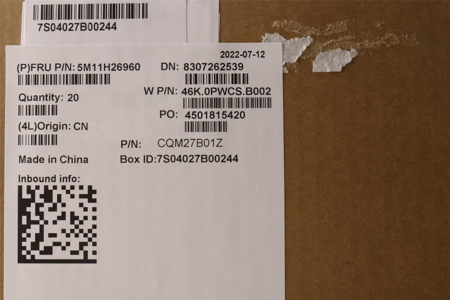 Lenovo ThinkPad L13 Gen 3 Palmrest Top Cover Housing Black 5M11H26960