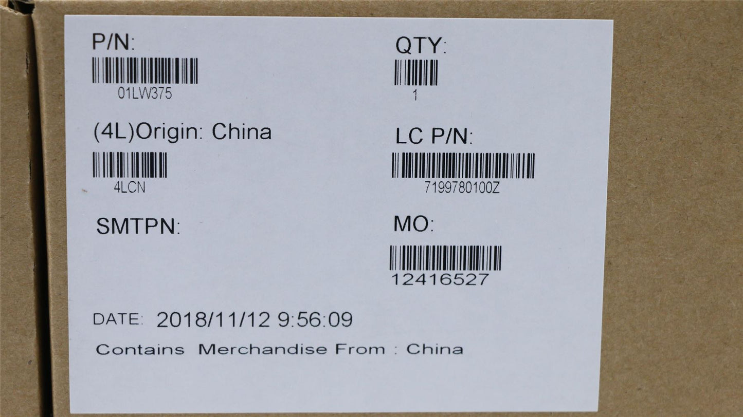 Lenovo 01LW375 IHDG620 i5-8250U DC WIN NA YT