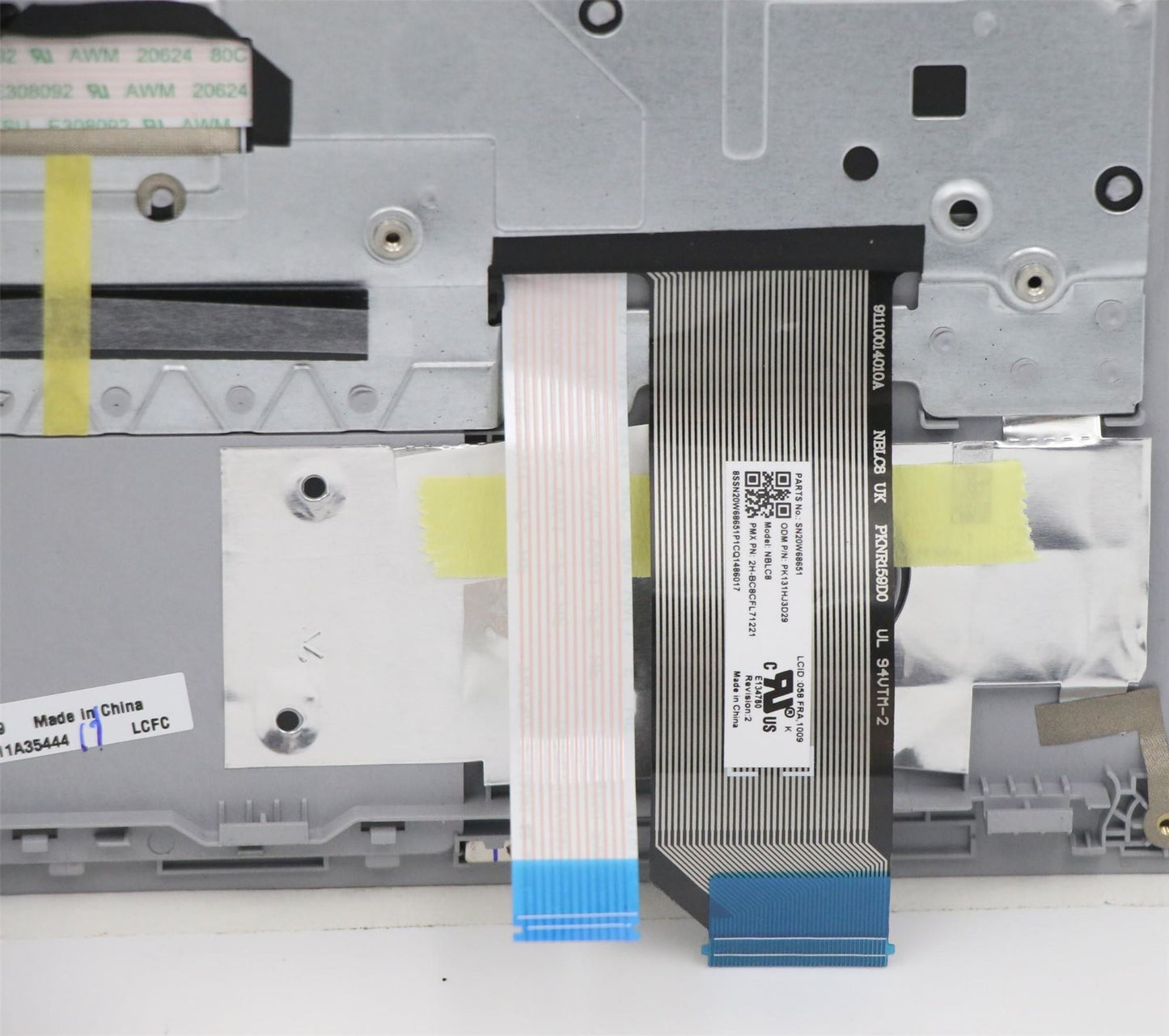 Lenovo MECH_ASM KBD 058 FRA BL(Pri) Pat UK SR 5M11A35444