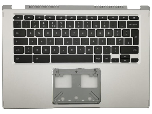 Acer Chromebook Spin CP514-1H Palmrest Cover Keyboard UK Silver 6B.HX3N7.019