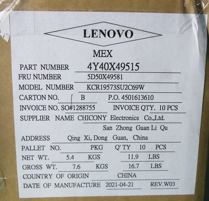 Lenovo TrackPoint KBD-Russian 5D50X49581