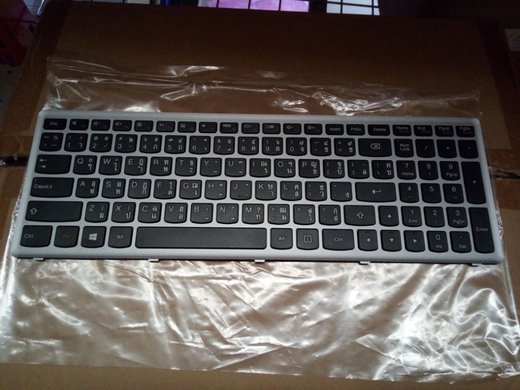 Lenovo T6E1-CCY-THA-BlackKeySilverF-KBD Thai Keyboard 25213596