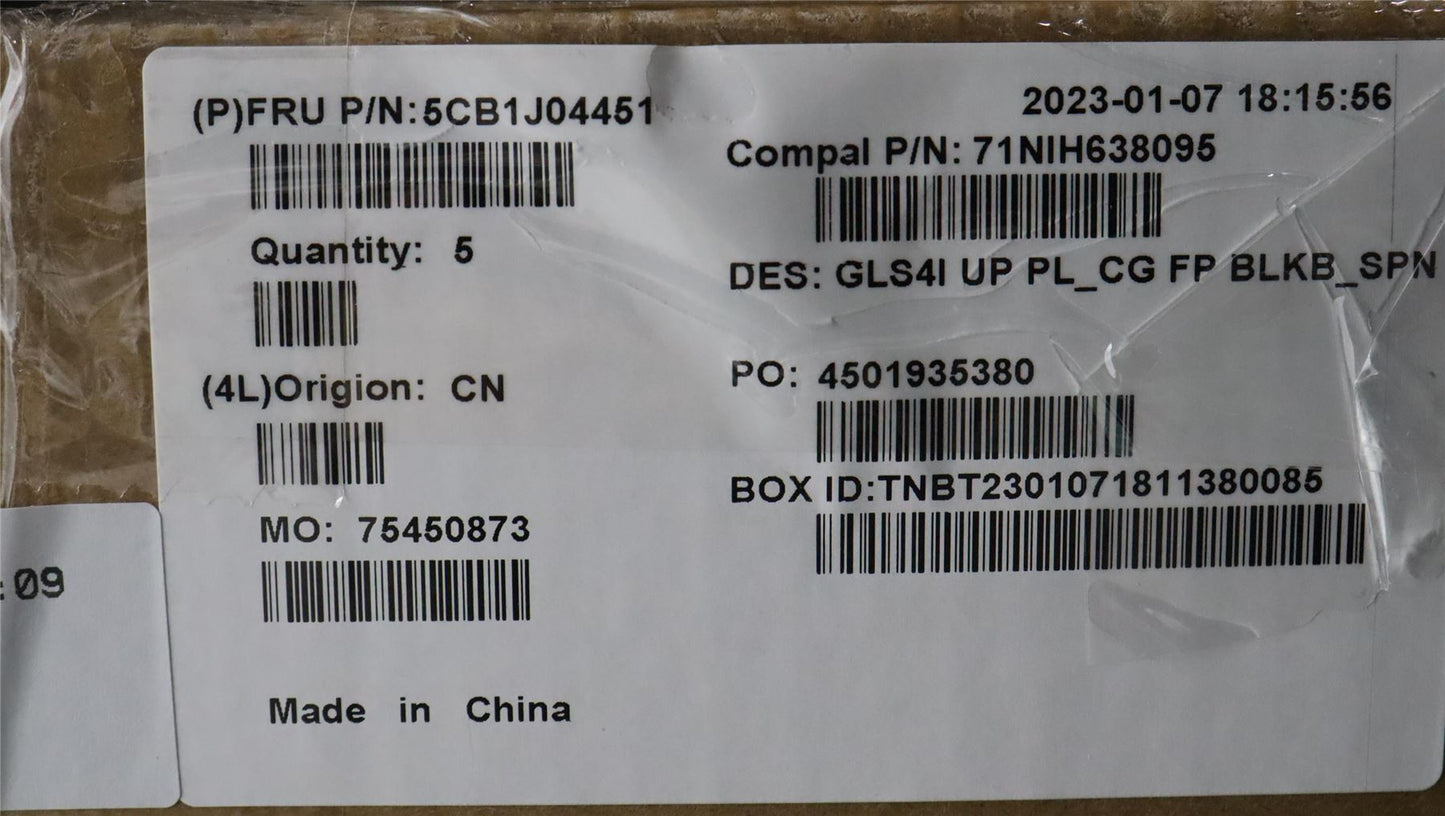 Lenovo UpperCaseASM_SPA C82SD PLCG FPBL 5CB1J04451