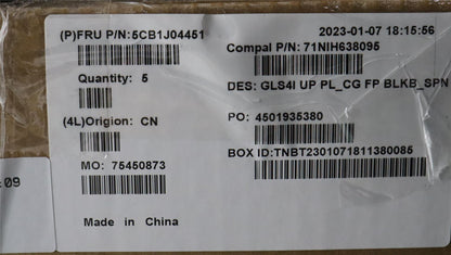 Lenovo UpperCaseASM_SPA C82SD PLCG FPBL 5CB1J04451