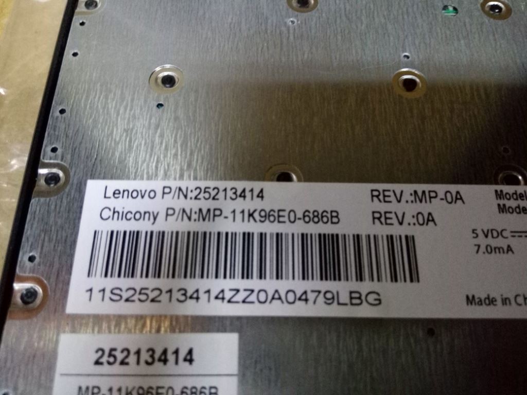 Genuine Lenovo M30-70 Keyboard Spanish Silver 25213414 25213474 25213444
