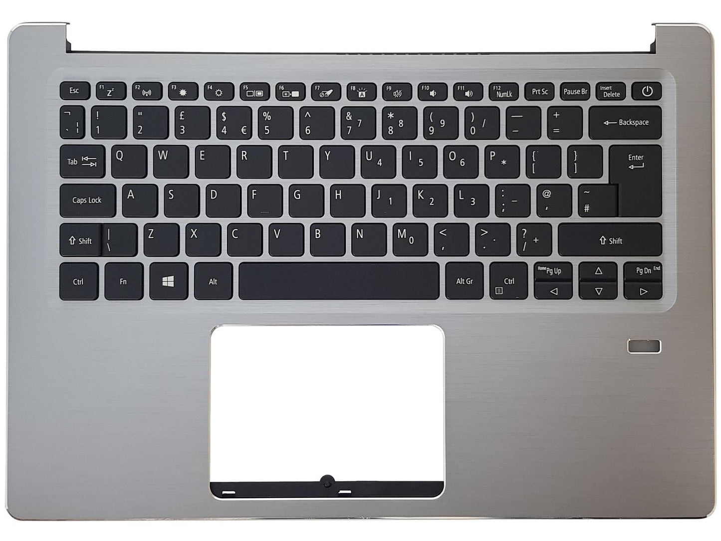 Acer Swift SF314-41 Palmrest Cover Keyboard UK Silver Backlit 6B.HFDN1.031