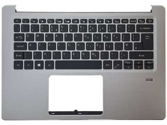 Acer Swift SF314-41 Palmrest Cover Keyboard UK Silver Backlit 6B.HFDN1.031