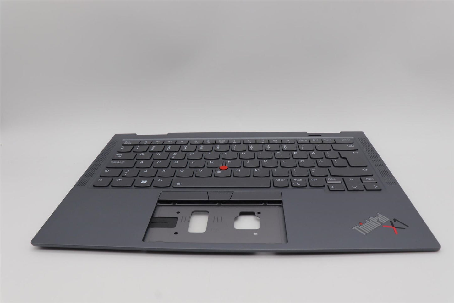 Lenovo Yoga X1 6th Keyboard Palmrest Top Cover Swedish Finnish Grey 5M11C41009