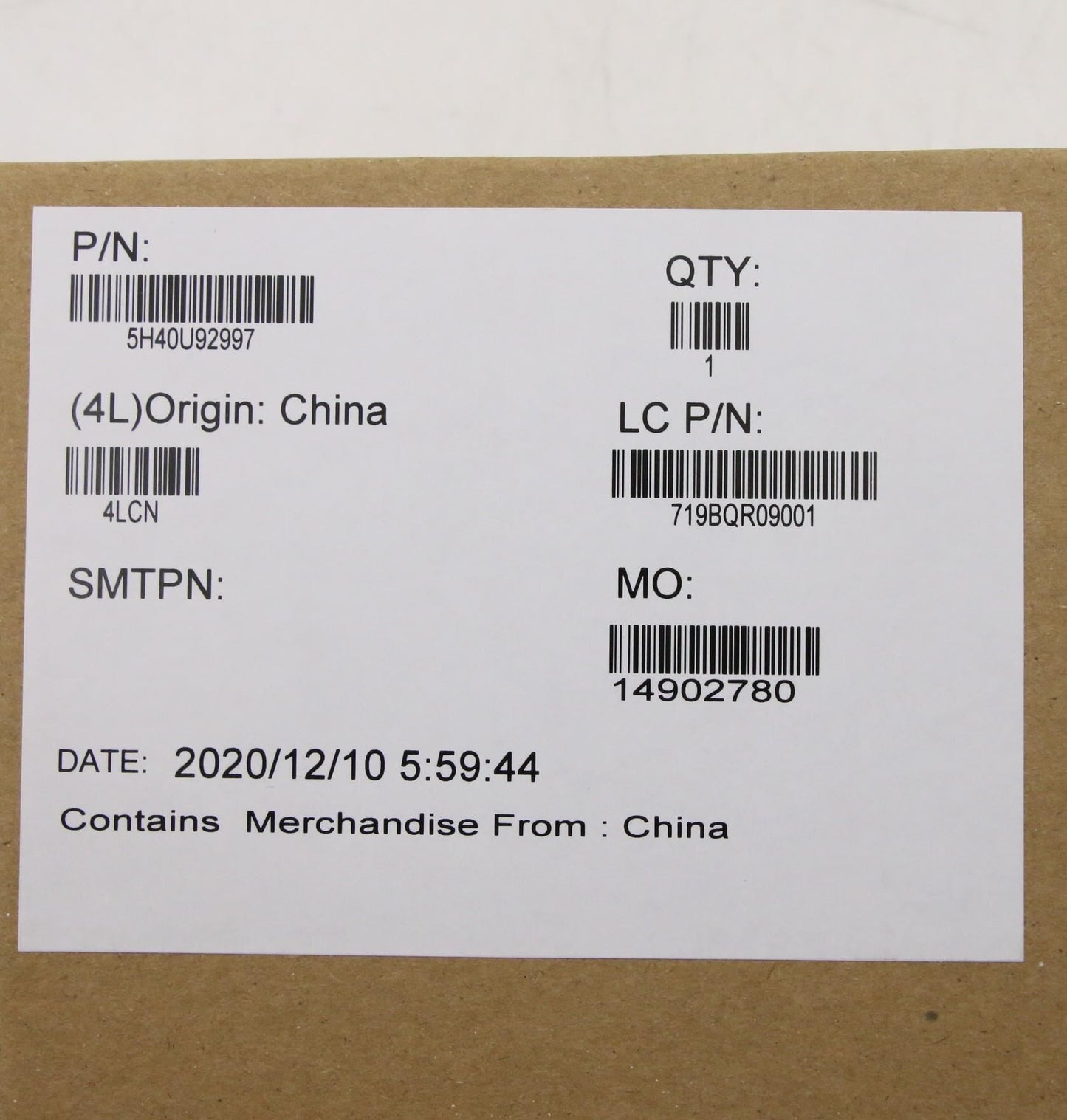 Lenovo HEATSINK A 6W Dali FP5 CPU Heatsink 5H40U92997