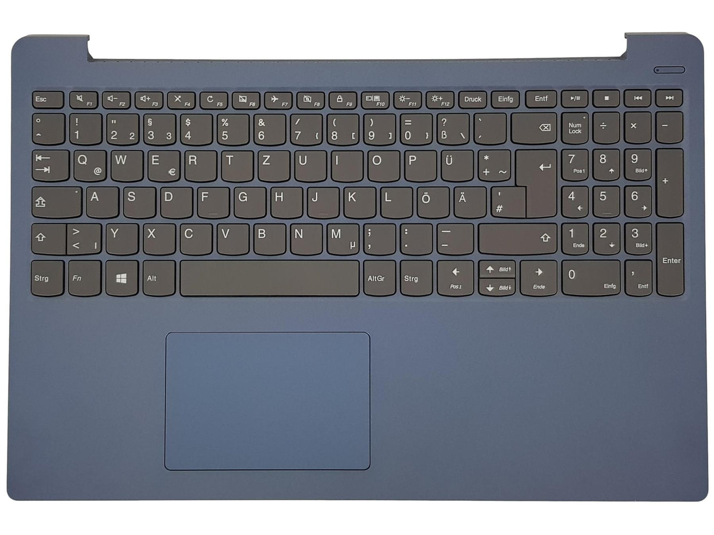 Lenovo IdeaPad 330S-15IKB Keyboard Palmrest Top Cover German Blue 5CB0R07349