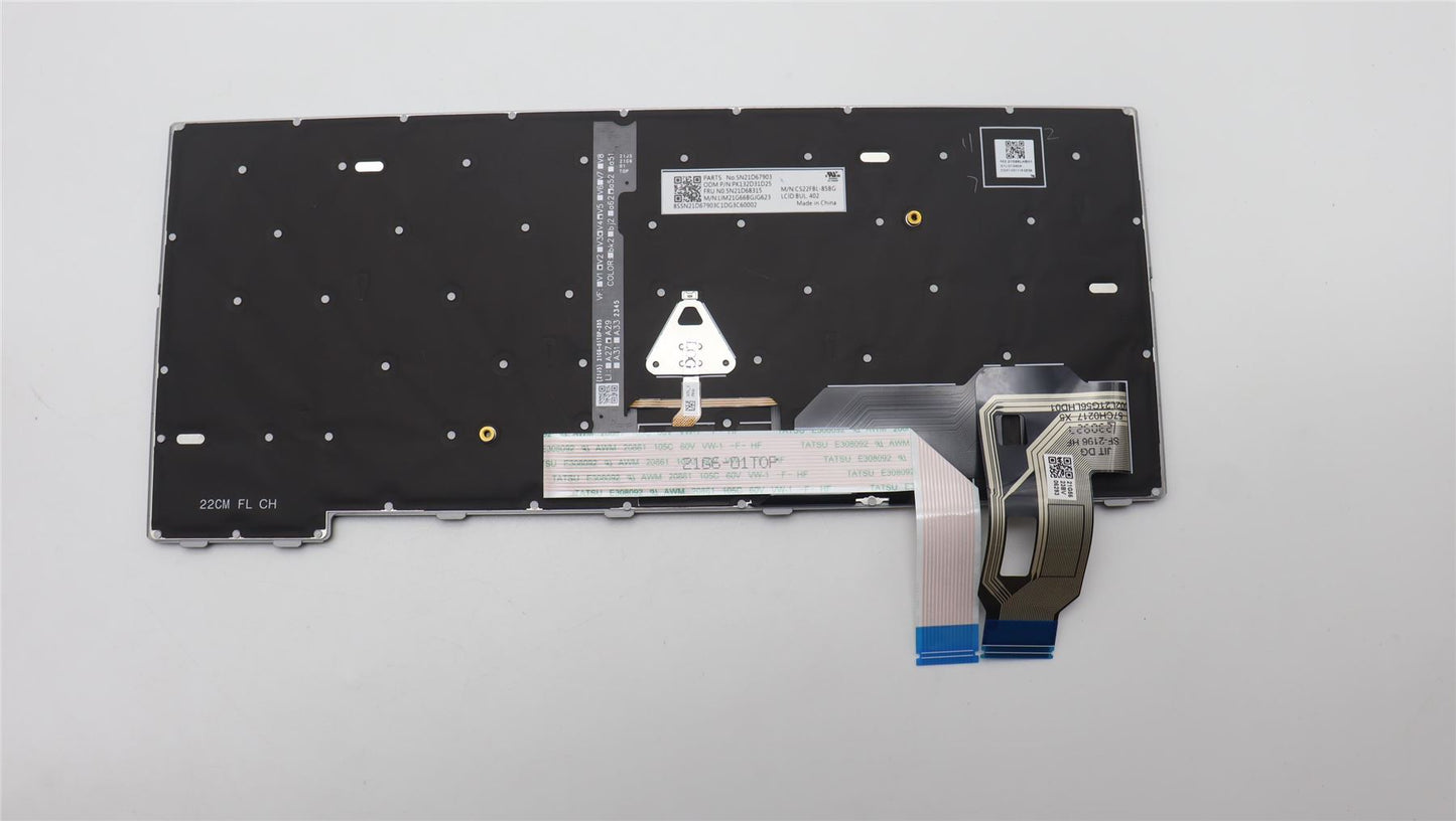 Lenovo ThinkPad T14 Gen 4 T14 Gen 3 P14s Gen 3 Keyboard Bulgarian 5N21D68352
