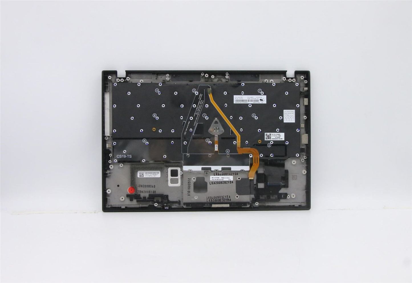 Lenovo ThinkPad X1 8th Gen Palmrest Cover Keyboard Estonian Black 5M10Z27451