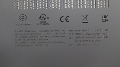 Lenovo FRU KT4D1_D_COVER_AL_WLAN_BLK_ASSY 5CB1L57621