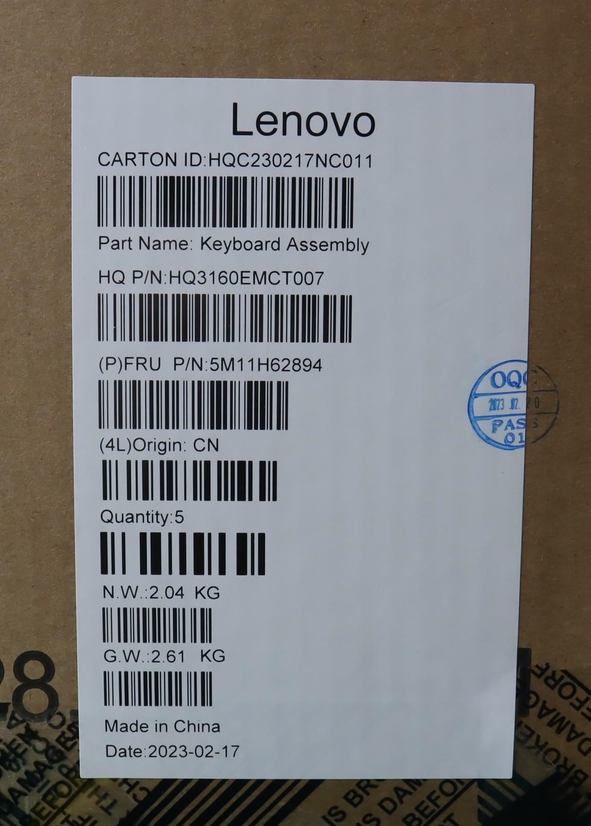 Lenovo Yoga 300e Gen4 Palmrest Top Cover Housing Black 5M11H62894