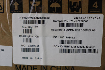 Lenovo MECHANICAL Dummy Bezel ODD,B,AIO N3-3 22 5M20U50968