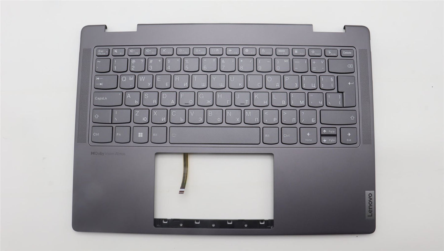 Lenovo Yoga 7 14IRL8 Keyboard Palmrest Top Cover Bulgarian Storm Grey 5CB1L40841