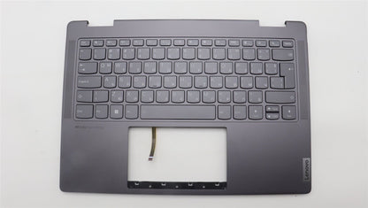 Lenovo Yoga 7 14IRL8 Keyboard Palmrest Top Cover Bulgarian Storm Grey 5CB1L40841