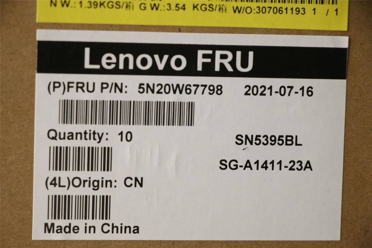 Lenovo NB_KYB CS20L FULL KBD LTN,BL,B,058 FRA French Keyboard 5N20W67798