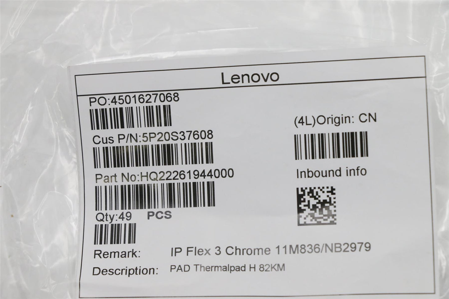 Lenovo Thermalpad H 82KM 5P20S37608