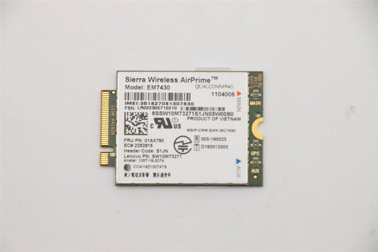 Lenovo WIRELESS Wireless,CMB,SIE,EM7430 Tab 01AX790