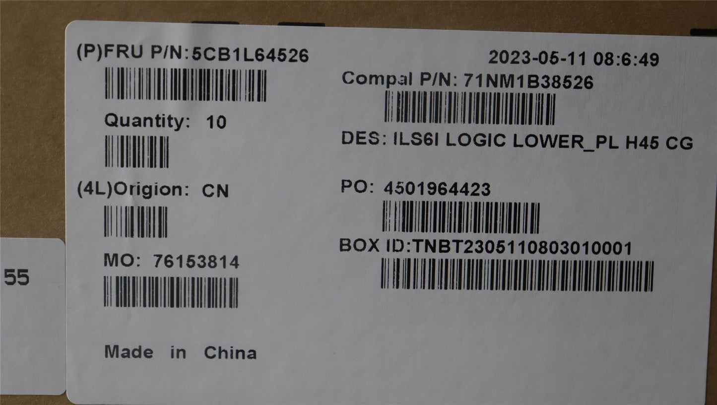 Lenovo Lower Case C 82XF PL H45 CG 5CB1L64526