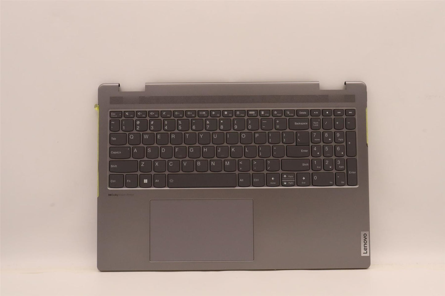 Lenovo Yoga 7 16IAH7 Palmrest Touchpad Cover Keyboard US Grey 5CB1J03987