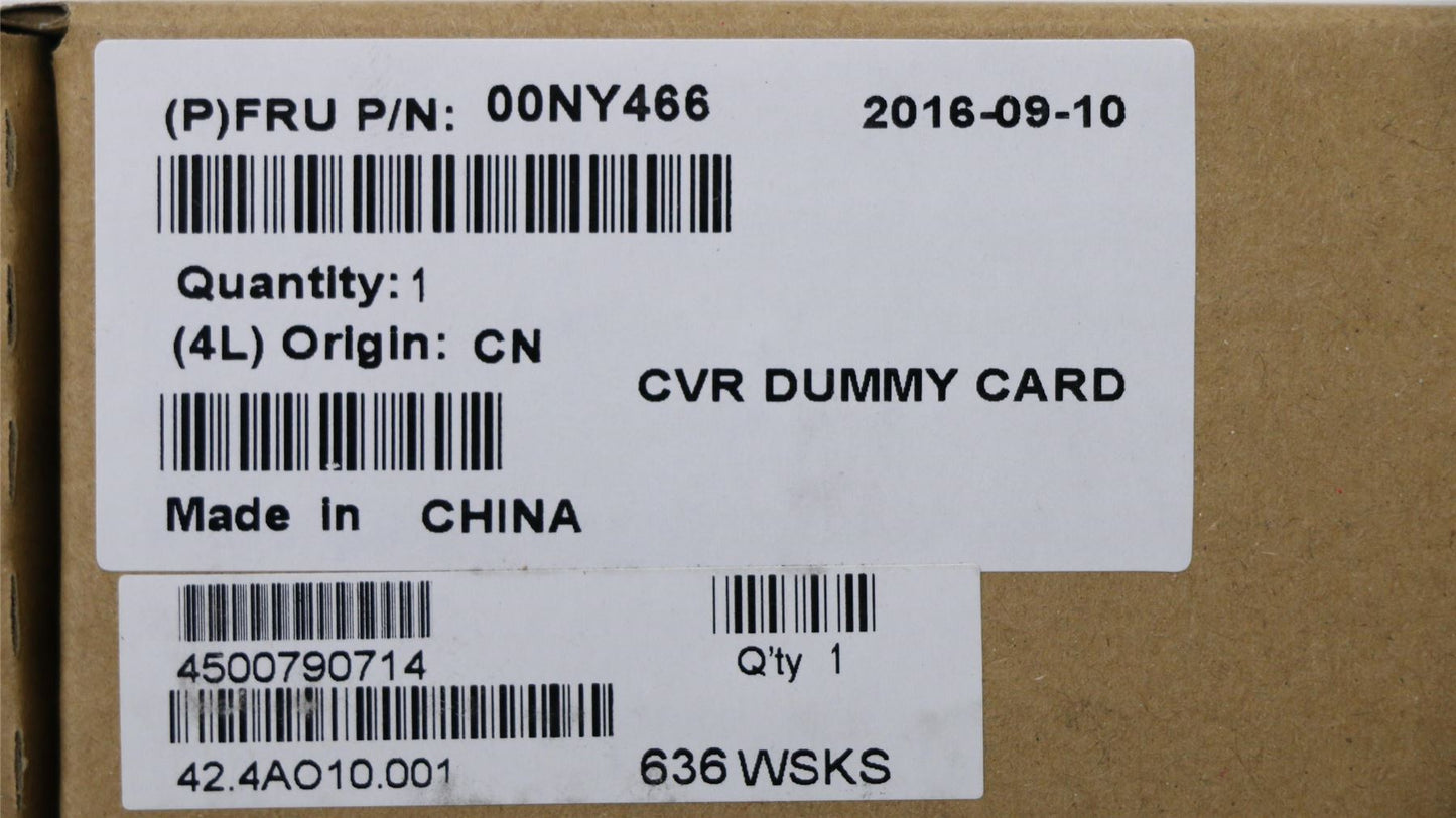 Lenovo 00NY466 SM card Dummy cover, plastic