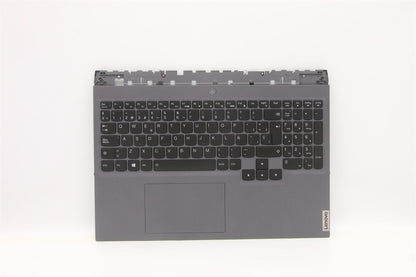 Lenovo 5 16ITH6H Palmrest Cover Touchpad Keyboard Spanish Storm Grey 5CB1D05252