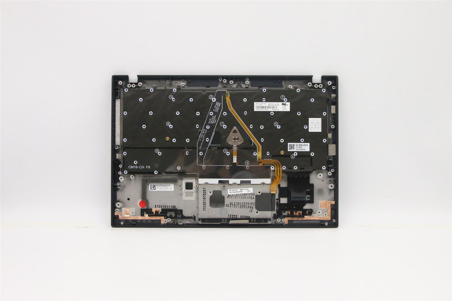 Lenovo ThinkPad X1 8th Gen Keyboard Palmrest Top Cover Russian 5M10Z37026