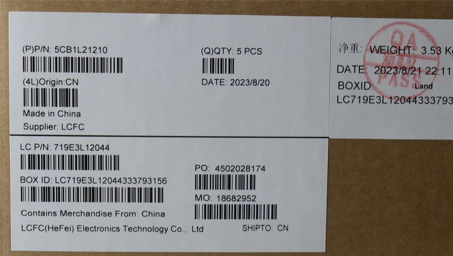 Lenovo Upper Case ASM_POR L82XQ ABFP BL 5CB1L21210