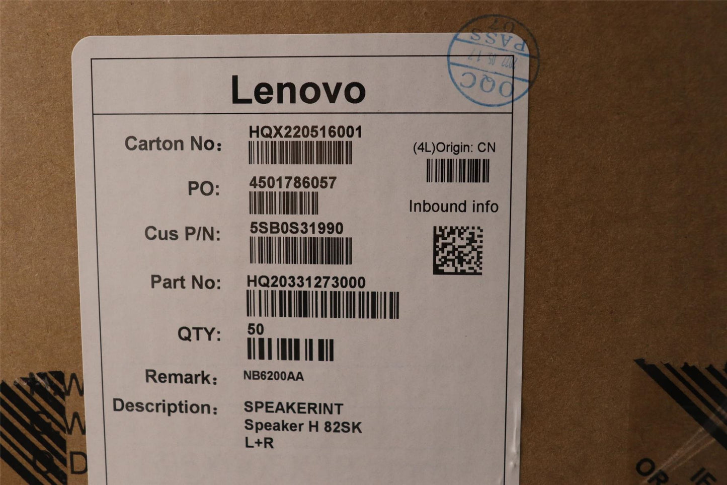 Lenovo IdeaPad 5 16IAH7 5 16ARH7 Speaker Speakers 5SB0S31990