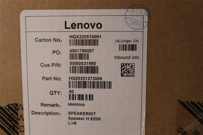 Lenovo IdeaPad 5 16IAH7 5 16ARH7 Speaker Speakers 5SB0S31990