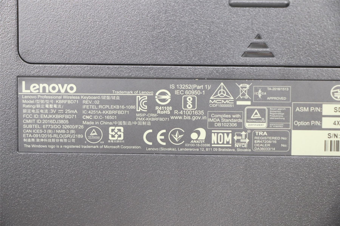 Lenovo Wireless KBD-Turkish 03X6996