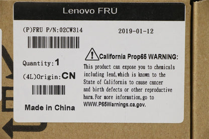 Lenovo MECHANICAL L2Non DP Label 02CW314