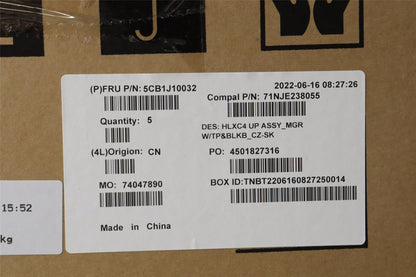 Lenovo ThinkBook 14s G2 IAP Palmrest Cover Touchpad Keyboard Grey 5CB1J10032