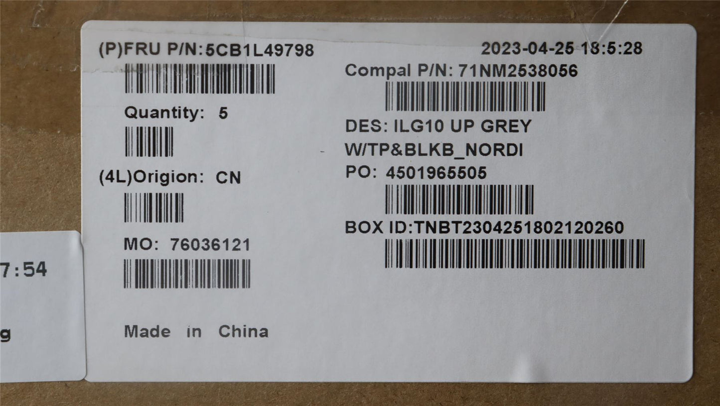 Lenovo LOQ 15APH8 LOQ 15IRH8 Palmrest Cover Touchpad Keyboard Nordic 5CB1L49798