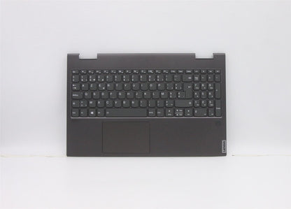Lenovo C740 15IML Palmrest Cover Touchpad Keyboard Belgian Iron Grey 5CB0U43817