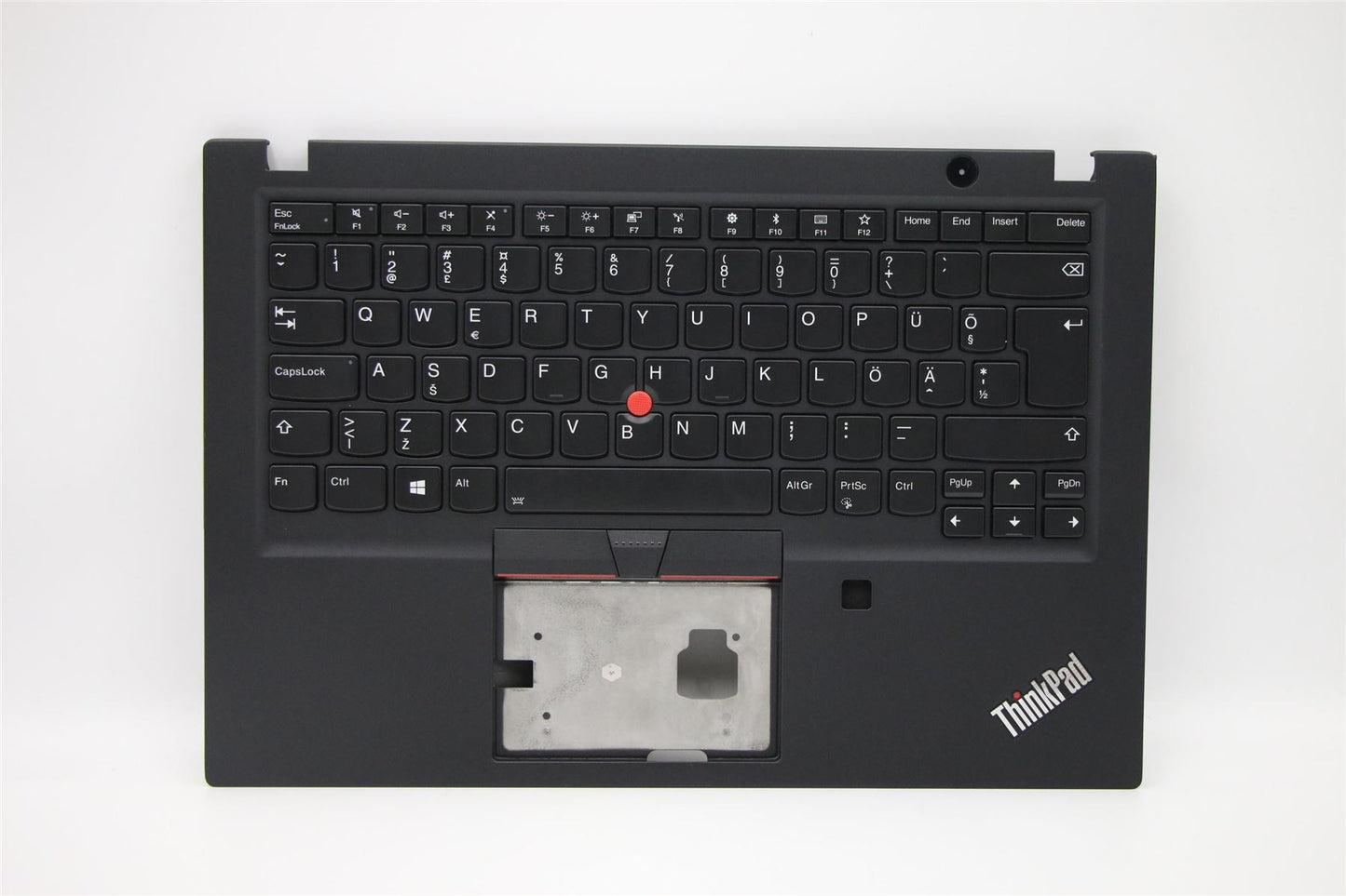 Lenovo ThinkPad T490s Keyboard Palmrest Top Cover Estonian Black Backlit 02HM281