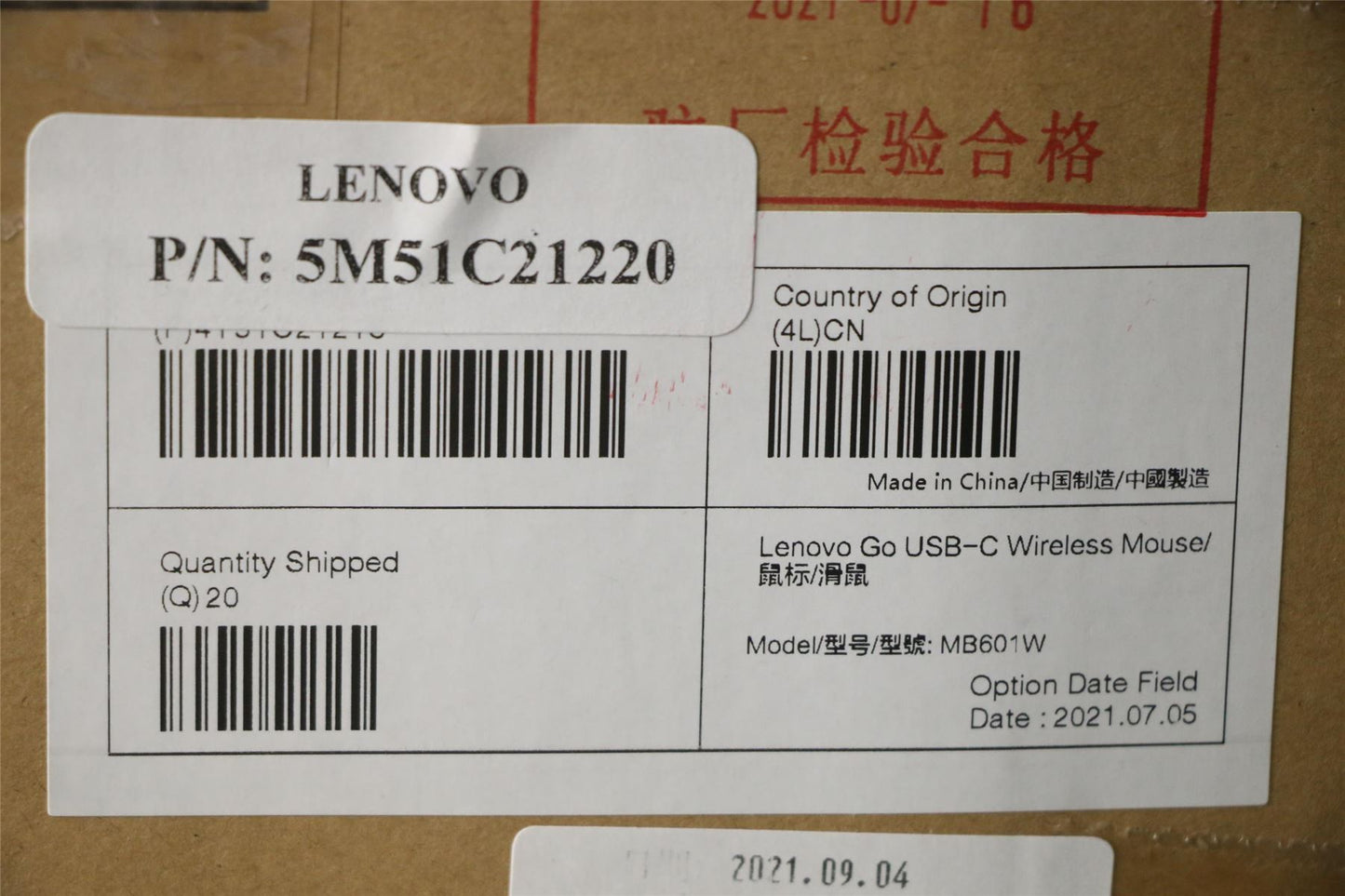Lenovo MOUSE FRU for Go USB-C WL Mouse 5M51C21220