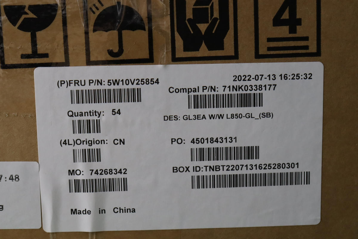 Lenovo WIRELESS Wireless,WAN,FBC,L850 SFTBK Board 5W10V25854