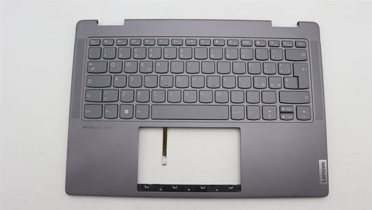 Lenovo Yoga 7 14IRL8 Keyboard Palmrest Top Cover Italian Storm Grey 5CB1L40801