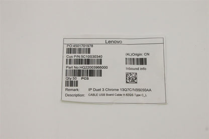 Lenovo USB Board Cable H 82QS Type C_L 5C10S30340