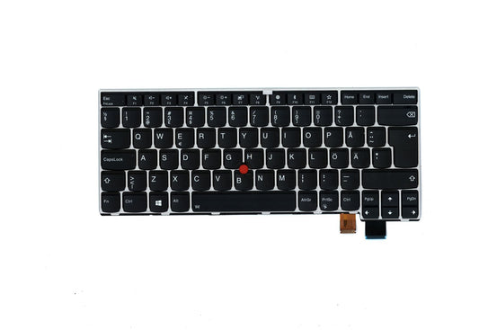 Lenovo ThinkPad T470s Keyboard Swedish/Finnish Silver/Black Keys Backlit 01ER895